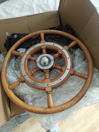 50cm boat ship wooden steering - boat,