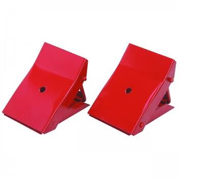 Wheel chock folding metal pair - metal,